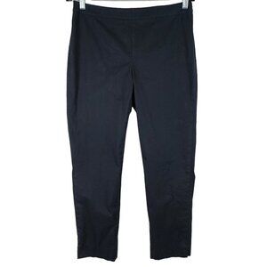 Lafayette 148 Women's Professsional Pants Side Zip Dark Navy Cotton Stretch sz 6